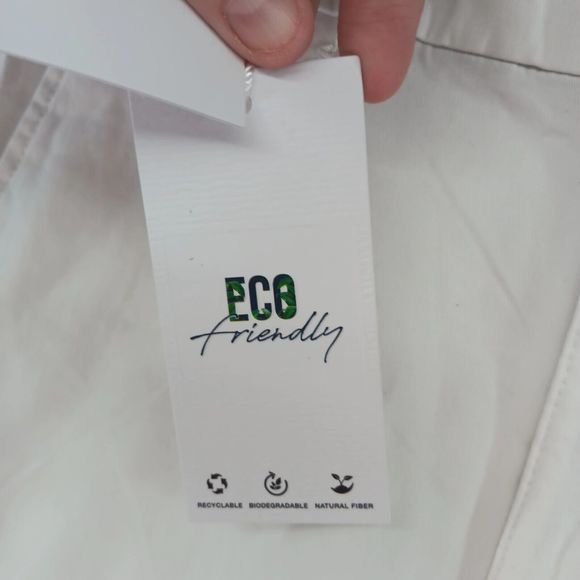 NWT Denim & Flower Women MSRP $48 White Chino Bermuda Style Shorts SZ 29 Stretch - Picture 3 of 16